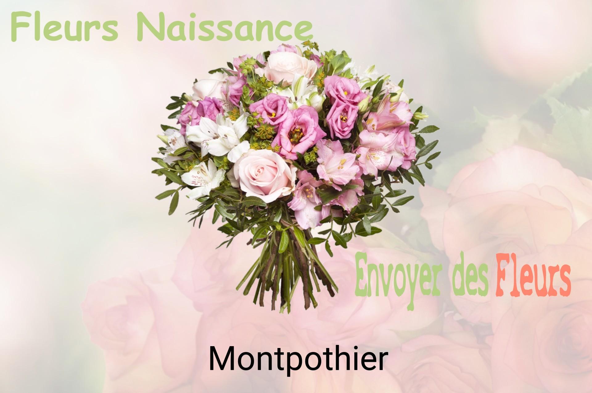 Bouquet de fleurs de naissance livré à Montpothier